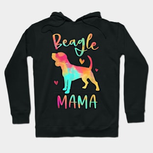 Beagle Mama Colorful Beagle  Dog Mom Hoodie
